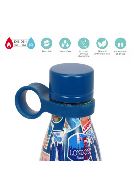 Termofľaša Legami Hot & Cold - Vacuum Bottle - Travel - Stickers - 500 Ml