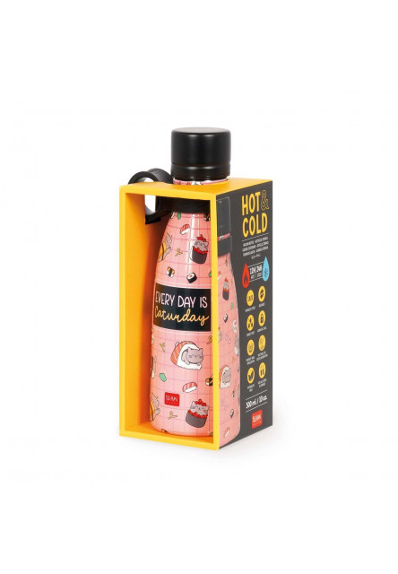 Termofľaša Legami Hot & Cold - Vacuum Bottle - Sushi Cat - 300 Ml