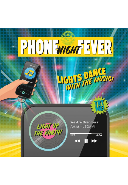 Mini disco guľa Legami Phone Night Fever - Mini Disco Ball