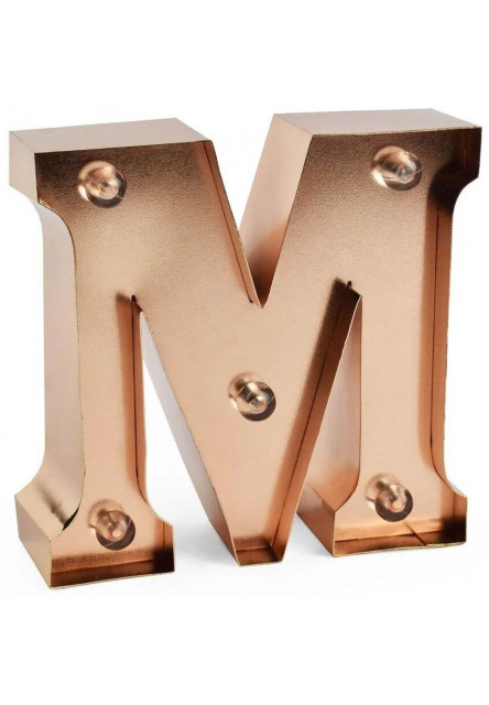 Mini dekoračné svetlo Legami Mini Decorative Light - M - Gold Rose - Letters