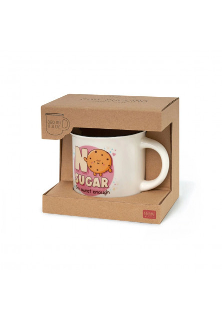 Hrnček Legami Cup-Puccino - New Bone China Porcelain Mug - No Sugar