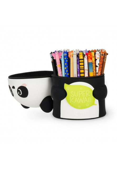 Peračník Legami Super Kawaii - 2-In-1 Silicone Pencil Case - Panda