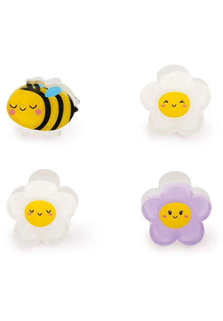 Štipčeky do vlasov Legami Clip Me Up! - Set Of 4 Mini Hair Clips - Bee