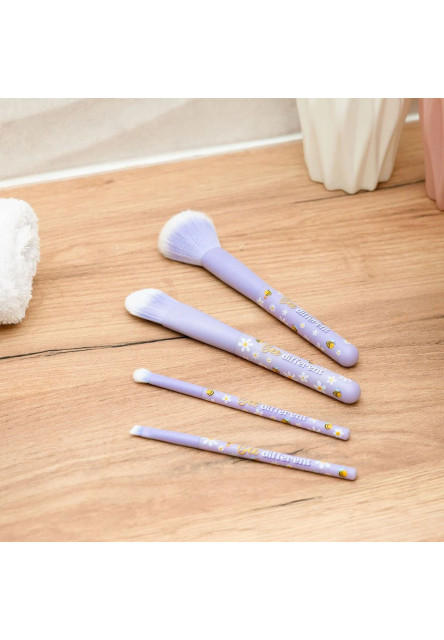 Štetce na líčenie Legami Oh My Glow! - Set Of 4 Makeup Brushes - Bee