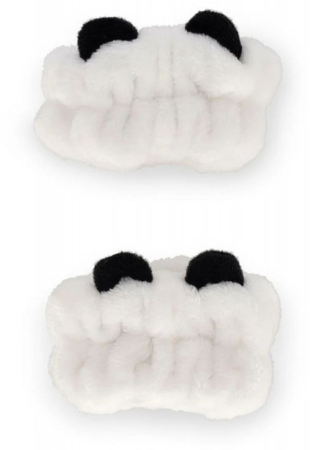 Kozmetické náramky proti stekaniu vody Legami Stop The Drop - Anti-Drip Wrist Bands Skincare - Panda