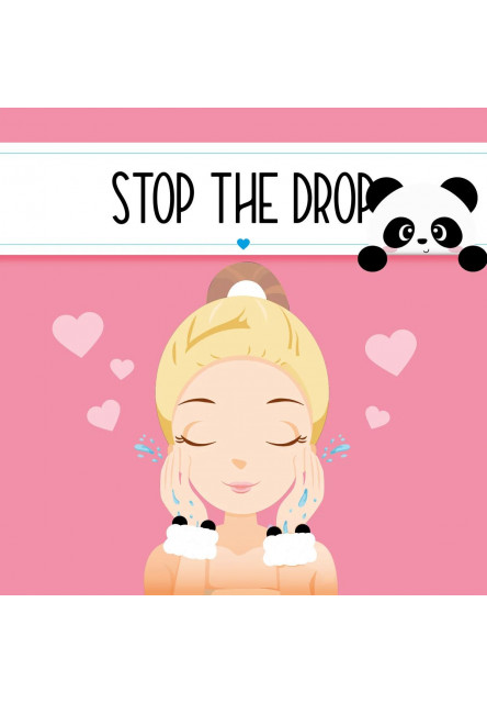 Kozmetické náramky proti stekaniu vody Legami Stop The Drop - Anti-Drip Wrist Bands Skincare - Panda