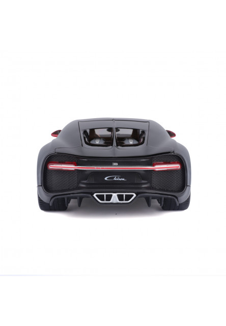 Bburago - Autá HOBBY, Bugatti Chiron, červeno-čierna, 1:18