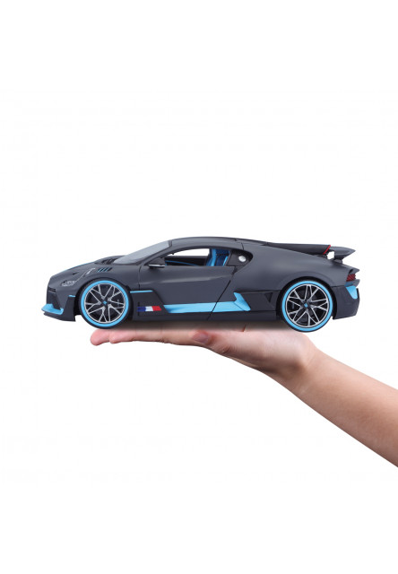 Bburago - Autá HOBBY, Bugatti Divo, tmavo šedá, 1:18
