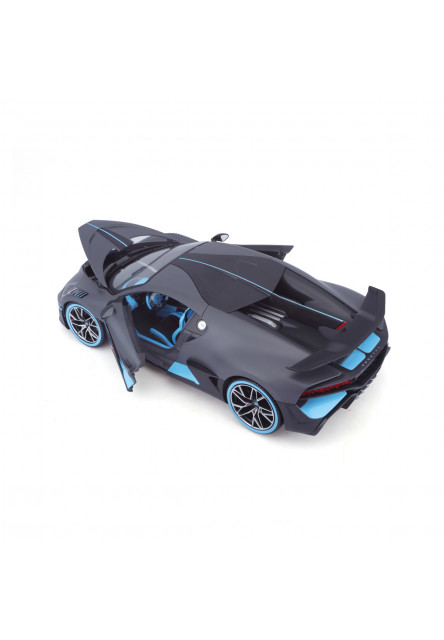 Bburago - Autá HOBBY, Bugatti Divo, tmavo šedá, 1:18