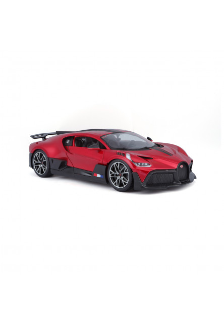 Bburago - Autá HOBBY, Bugatti Divo, červená metalíza, 1:18