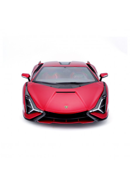 Bburago - Autá HOBBY, Lamborghini Sián FKP 37, červená, 1:18