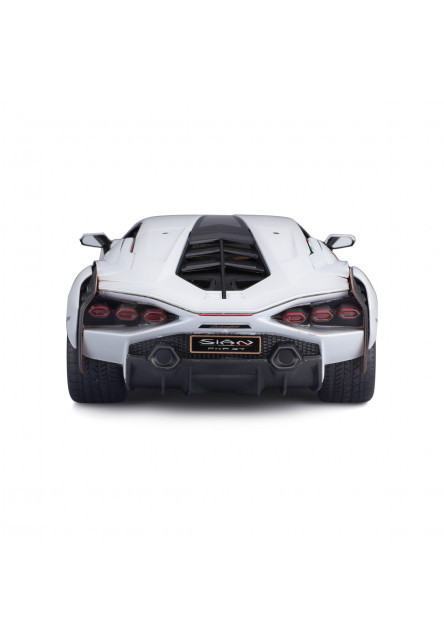 Bburago - Autá HOBBY, Lamborghini Sián FKP 37, biela, 1:18