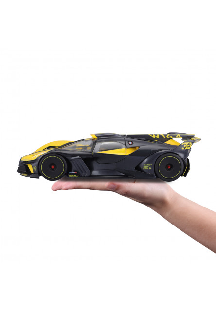 Bburago - Autá HOBBY, Bugatti Bolide, žlto-čierna, 1:18