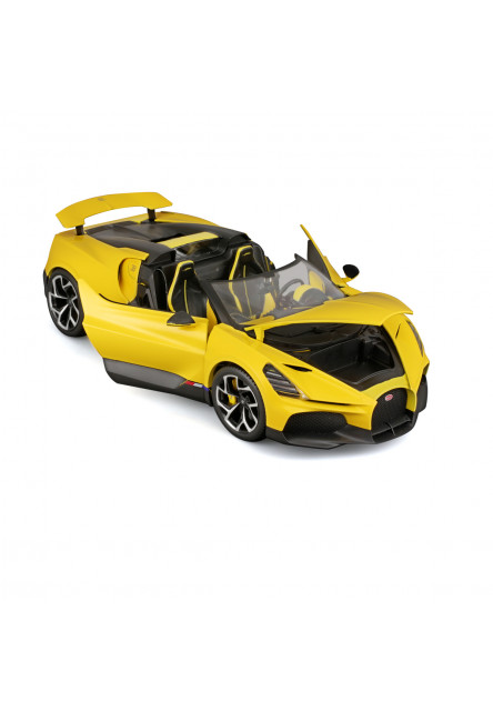 Bburago - Autá HOBBY, Bugatti Mistral, žltá, 1:18