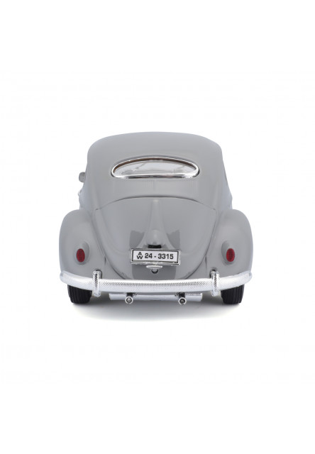 Bburago - Autá HOBBY- Volkswagen Käfer Beetle 1955, šedá, 1:18