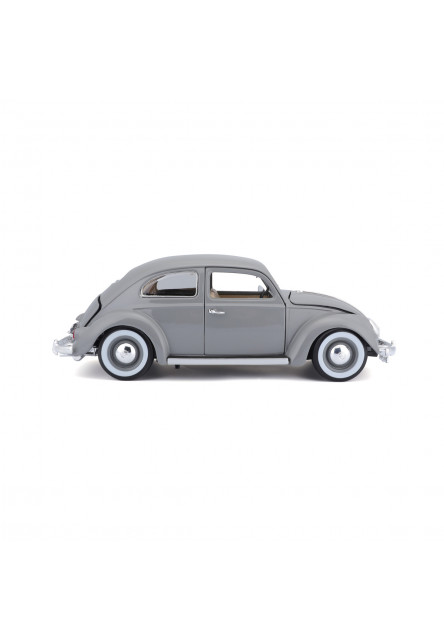 Bburago - Autá HOBBY- Volkswagen Käfer Beetle 1955, šedá, 1:18