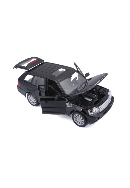 Bburago - Autá HOBBY- Range Rover Sport, čierna, 1:18