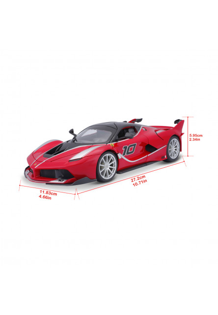 Bburago - RACE+PLAY, Ferrari FXX K, červená, 1:18