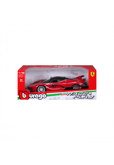 Bburago - RACE+PLAY, Ferrari FXX K, červená, 1:18