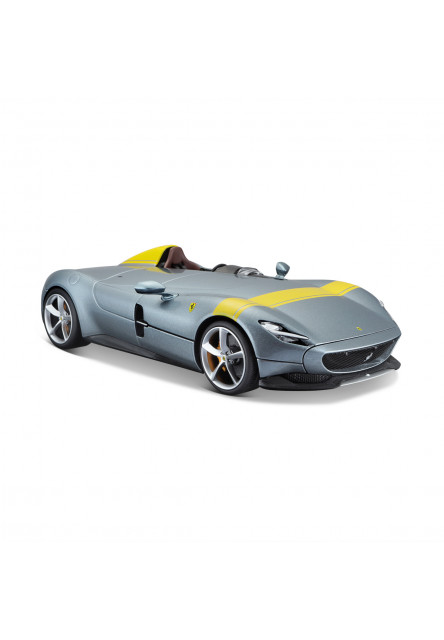 Bburago - RACE+PLAY, Ferrari Monza SP1, strieborná, 1:18
