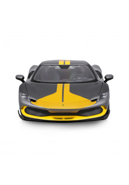 Bburago - RACE+PLAY, Ferrari, Ferrari 296 GTB ASSETTO FIORANO, šedá, 1:18