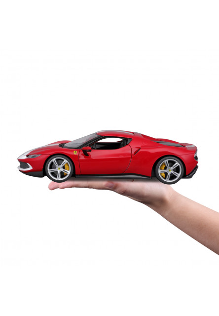 Bburago - RACE+PLAY, Ferrari, Ferrari 296 GTB ASSETTO FIORANO, červená, 1:18