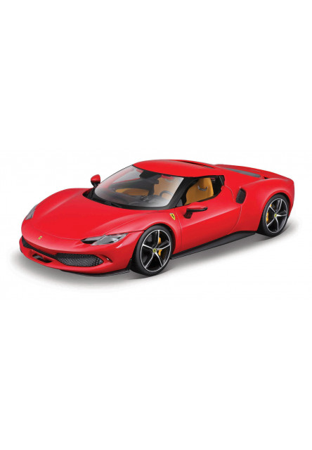 Bburago - RACE+PLAY, Ferrari, Ferrari 296 GTB, červená, 1:18