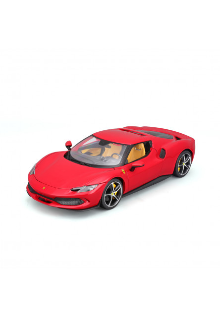 Bburago - RACE+PLAY, Ferrari, Ferrari 296 GTB, červená, 1:18