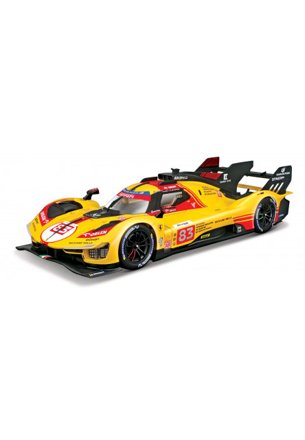 Bburago - RACING, FERRARI 499P, žltá, 1:18