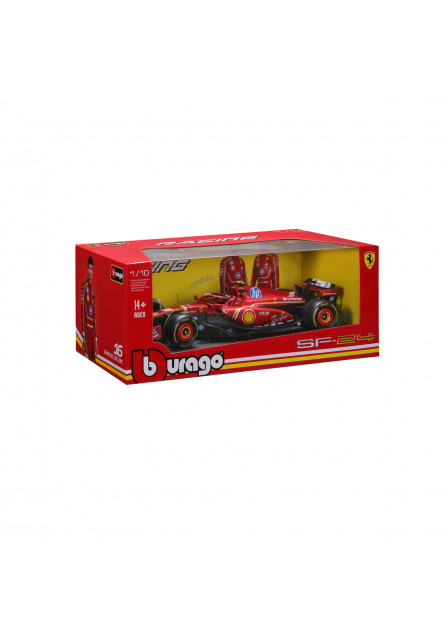 Bburago - FORMULA RACING, F1 Ferrari Scuderia SF-24 (2024), #55 Carlos Sainz, 1:18