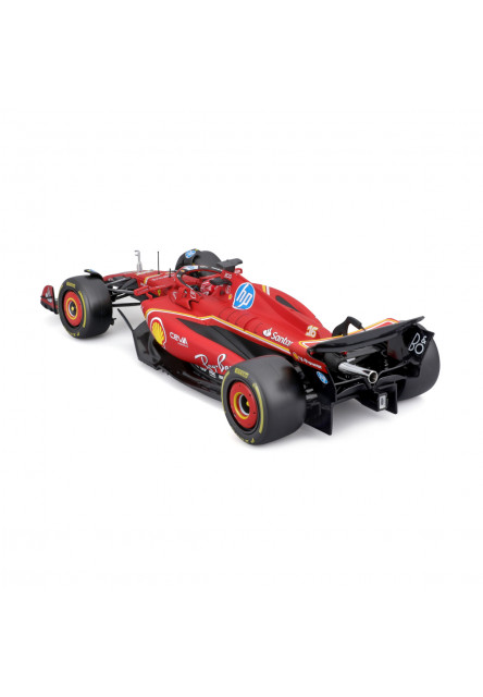 Bburago – FORMULA RACING, Ferrari SF-24 (2024) v dekoratívnom boxe, #16 Charles Leclerc, 1:18