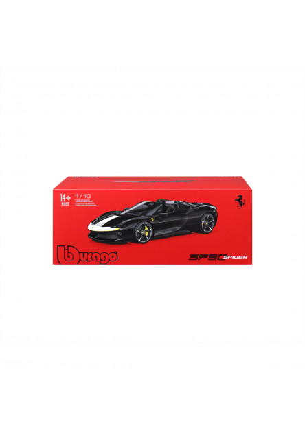 Bburago - SIGNATURE SERIES, FERRARI, SF90 Spider Assetto Fiorano, čierna, 1:18
