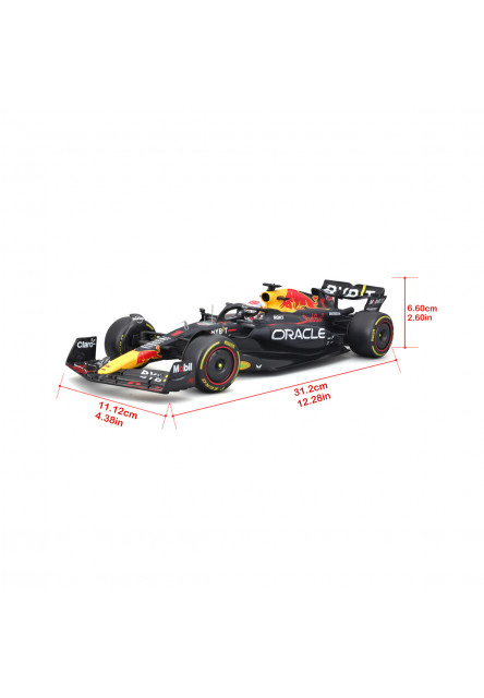 Bburago - RACE Formule F1, Team Oracle Red Bull Racing RB19 (2023), #1 Max Verstappen, 1:18