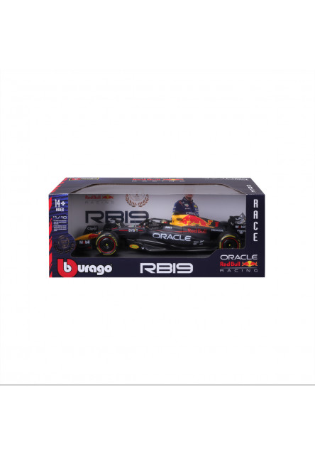 Bburago - RACE Formule F1, Team Oracle Red Bull Racing RB19 (2023), #1 Max Verstappen, 1:18