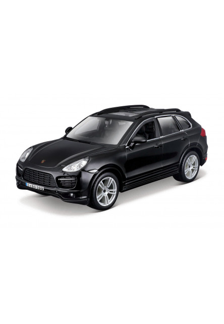 Bburago - Autá HOBBY, Porsche Cayenne Turbo, čierna, 1:24