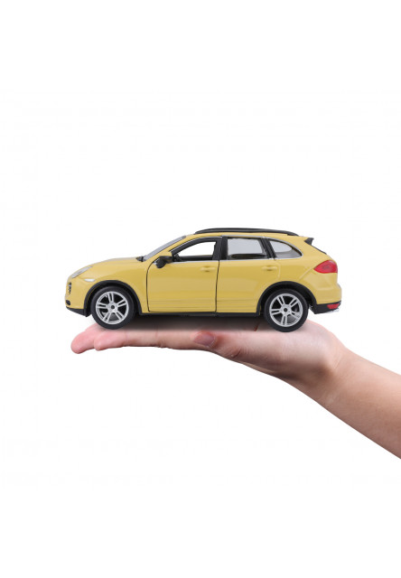 Bburago - Autá HOBBY, Porsche Cayenne Turbo, žltá, 1:24