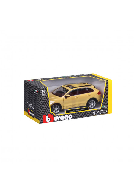 Bburago - Autá HOBBY, Porsche Cayenne Turbo, žltá, 1:24