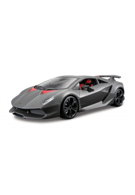 Bburago - Autá HOBBY, Plus, Lamborghini Sesto Elemento, metalic šedá, 1:24