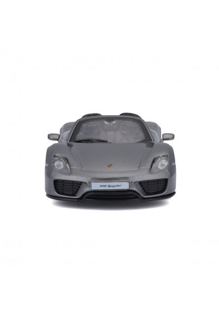 Bburago - Autá HOBBY, Plus, Porsche 918 Spyder, metalic šedá, 1:24