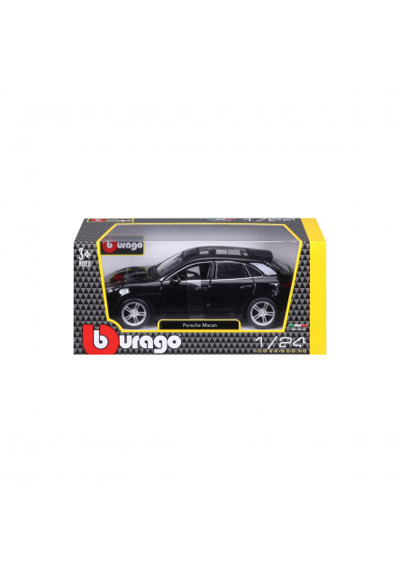 Bburago - Autá HOBBY, Porsche Macan, čierna, 1:24