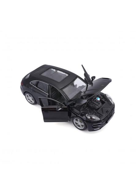 Bburago - Autá HOBBY, Porsche Macan, čierna, 1:24