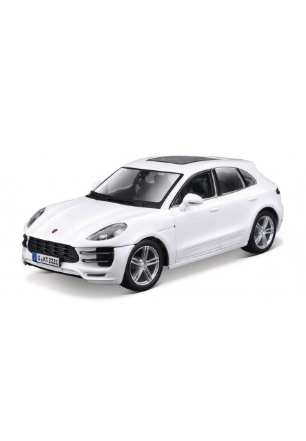 Bburago - Autá HOBBY, Porsche Macan, biela, 1:24