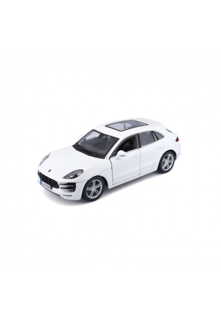 Bburago - Autá HOBBY, Porsche Macan, biela, 1:24