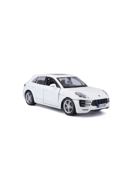 Bburago - Autá HOBBY, Porsche Macan, biela, 1:24