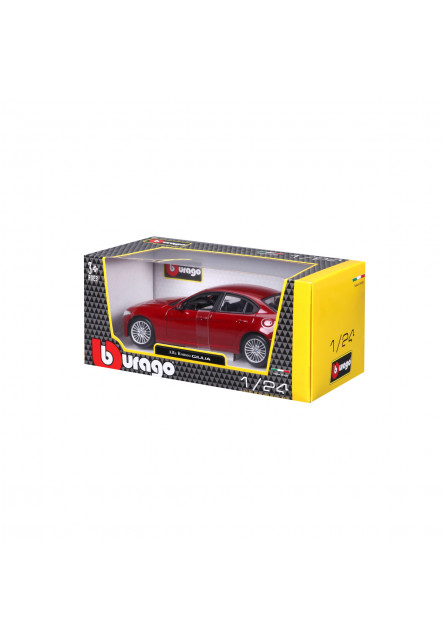 Bburago - Autá HOBBY, Plus, Alfa Romeo Giulia, metalic červená, 1:24