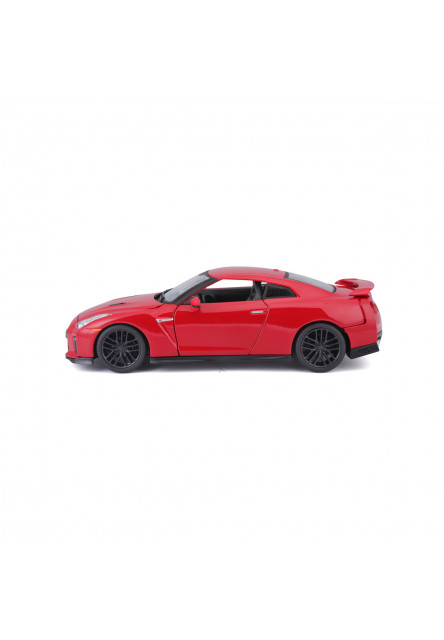 Bburago - Autá HOBBY, 2017 Nissan GT-R, červená, 1:24