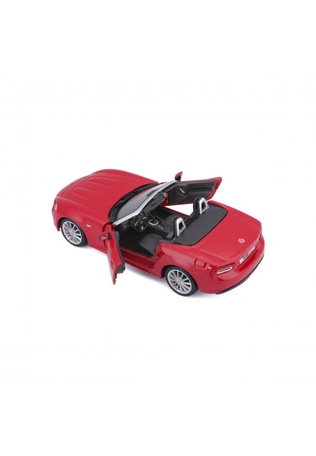 Bburago - Autá HOBBY, Plus, Fiat 124 Spider, červená, 1:24