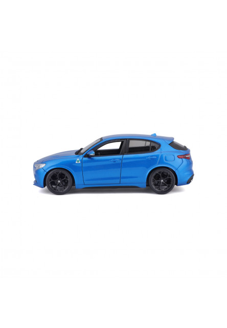 Bburago - Autá HOBBY, Plus, Alfa Romeo Stelvio, modrá, 1:24