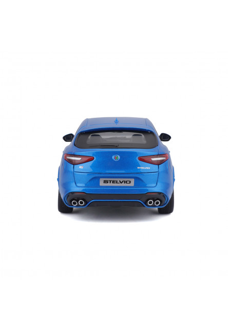 Bburago - Autá HOBBY, Plus, Alfa Romeo Stelvio, modrá, 1:24