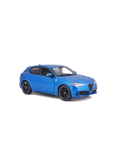 Bburago - Autá HOBBY, Plus, Alfa Romeo Stelvio, modrá, 1:24